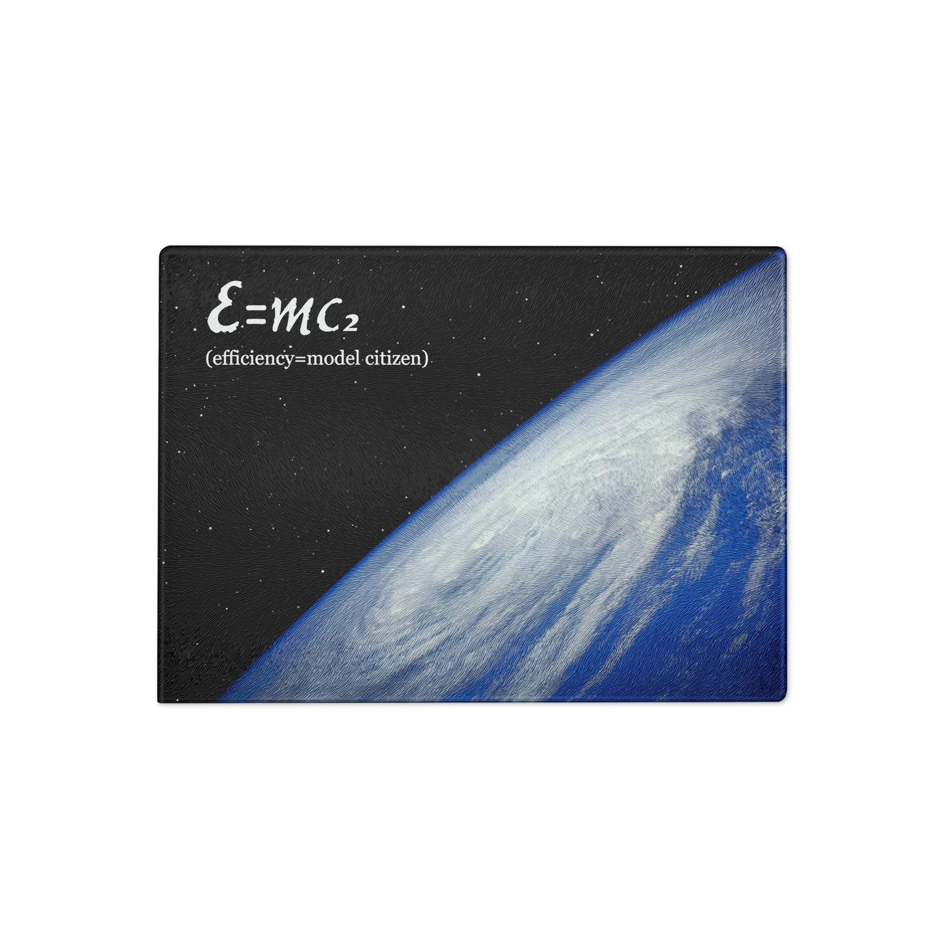 E=MC2 - Glass Cutting Board - iSAW Company
