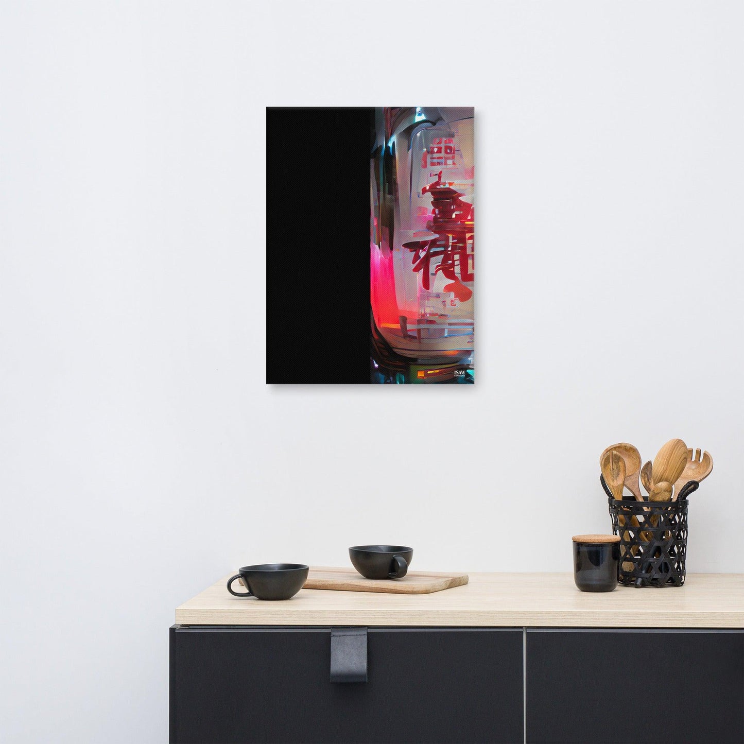 Half Black Half Báijiǔ - Canvas Print - iSAW Company