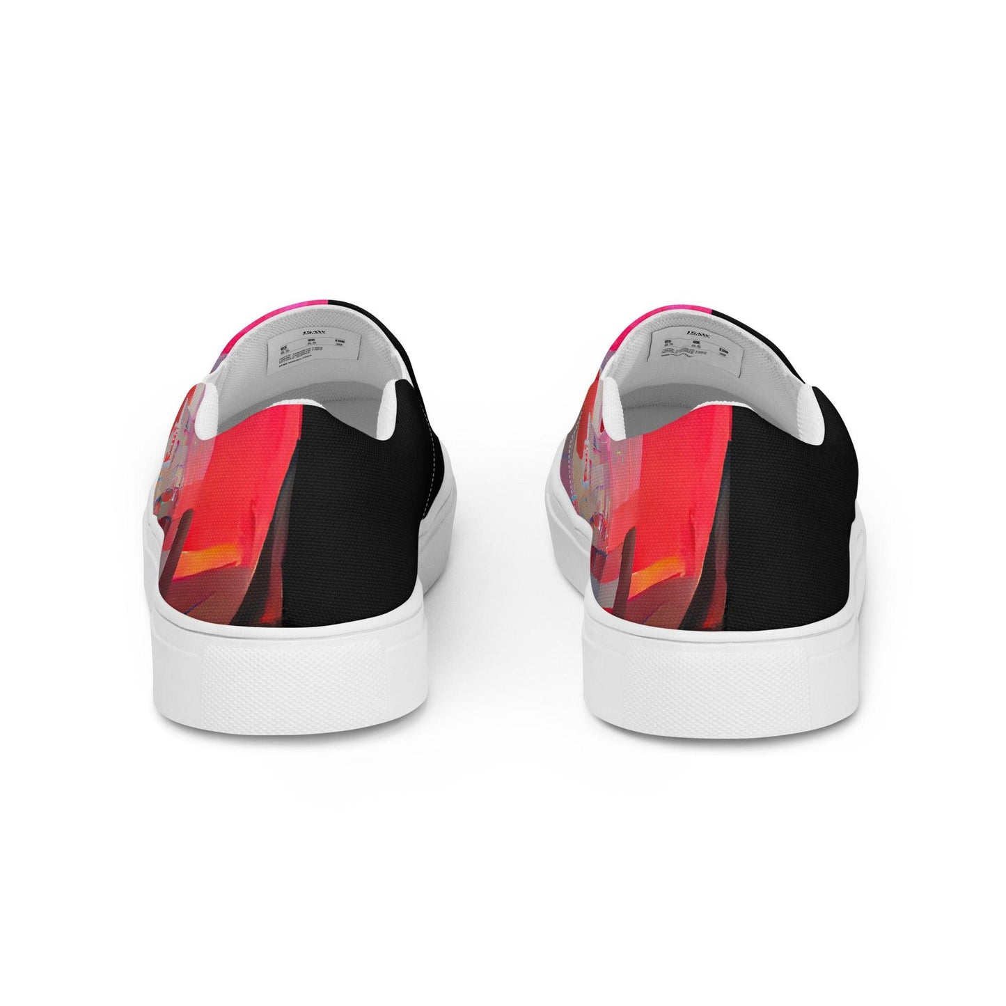 Half Black Half Báijiǔ - Womens Slip-On Canvas Shoes - iSAW Company