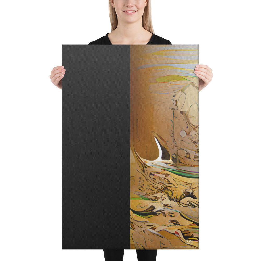 Half Black Half Gāolàng - Canvas Print - iSAW Company