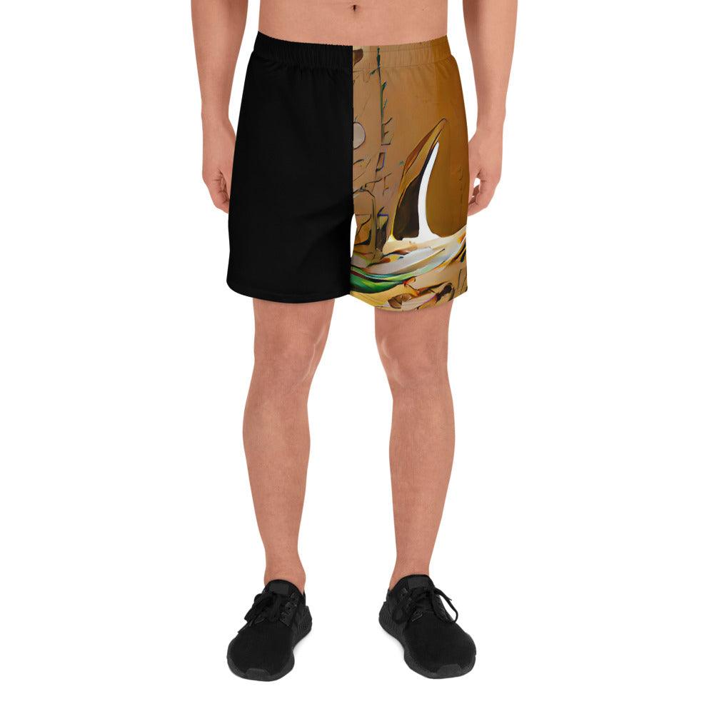 Half Black Half Gāolàng - Mens Athletic Shorts - iSAW Company