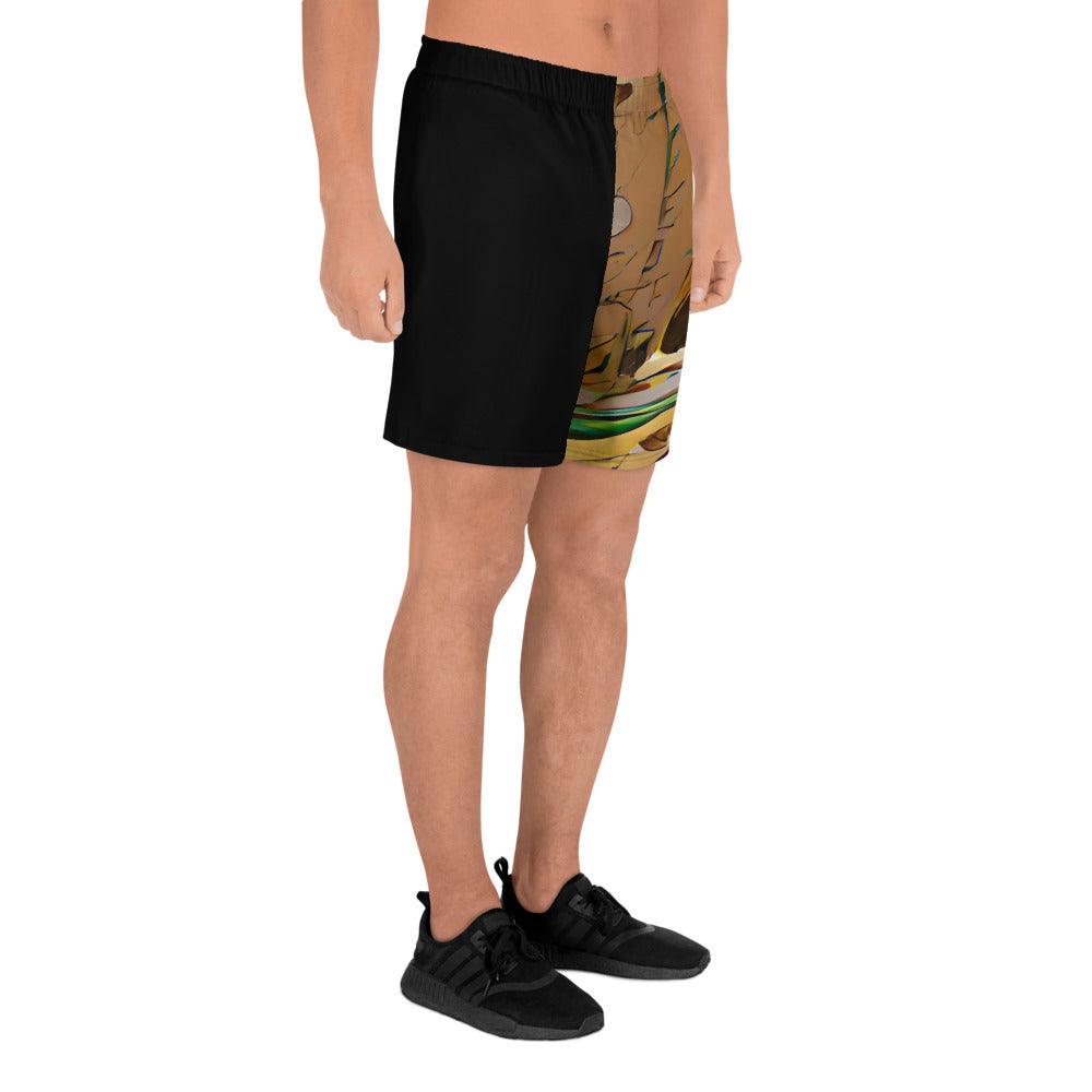 Half Black Half Gāolàng - Mens Athletic Shorts - iSAW Company