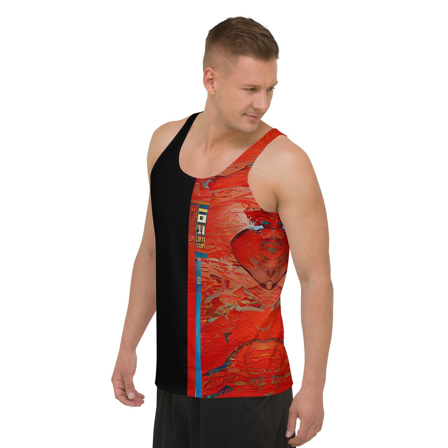 Half Black Half Honghai - Mens Tank Top - iSAW Company