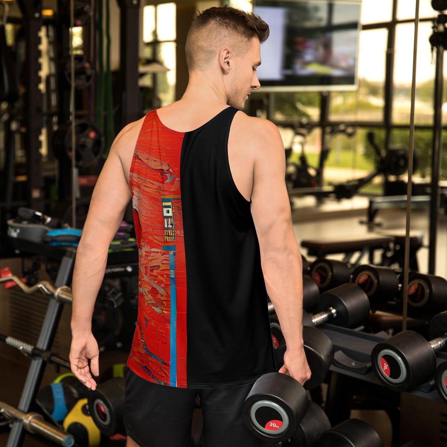 Half Black Half Hónghǎi - Mens Tank Top - iSAW Company