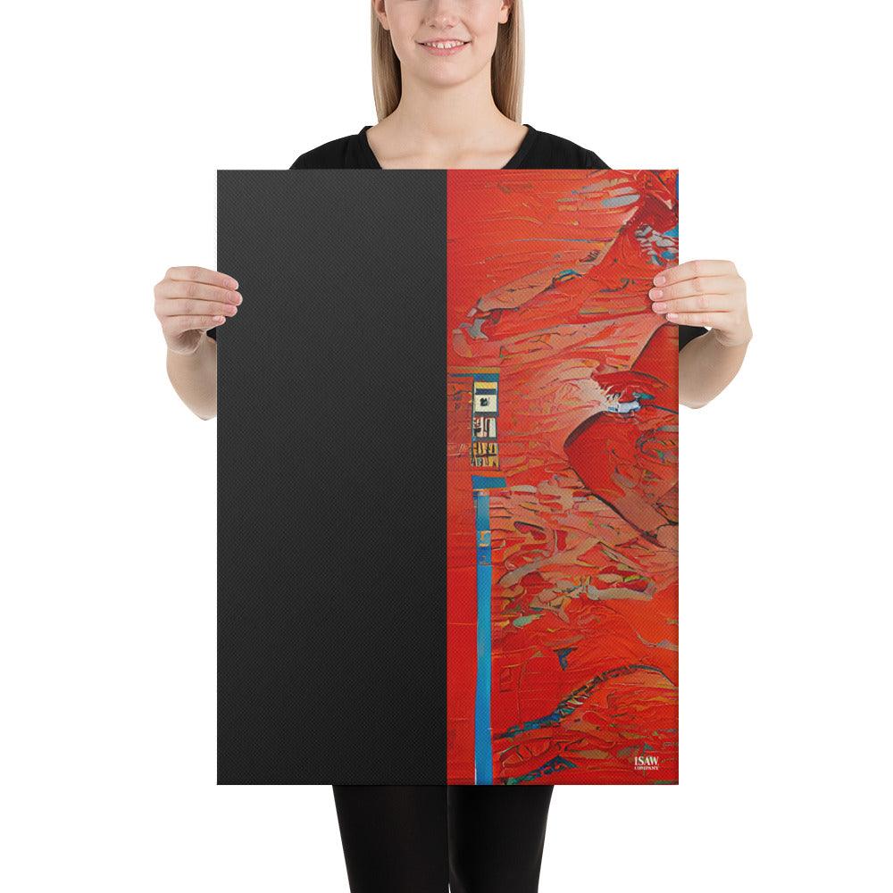 Half Black Half Hónghǎi - Canvas Print - iSAW Company