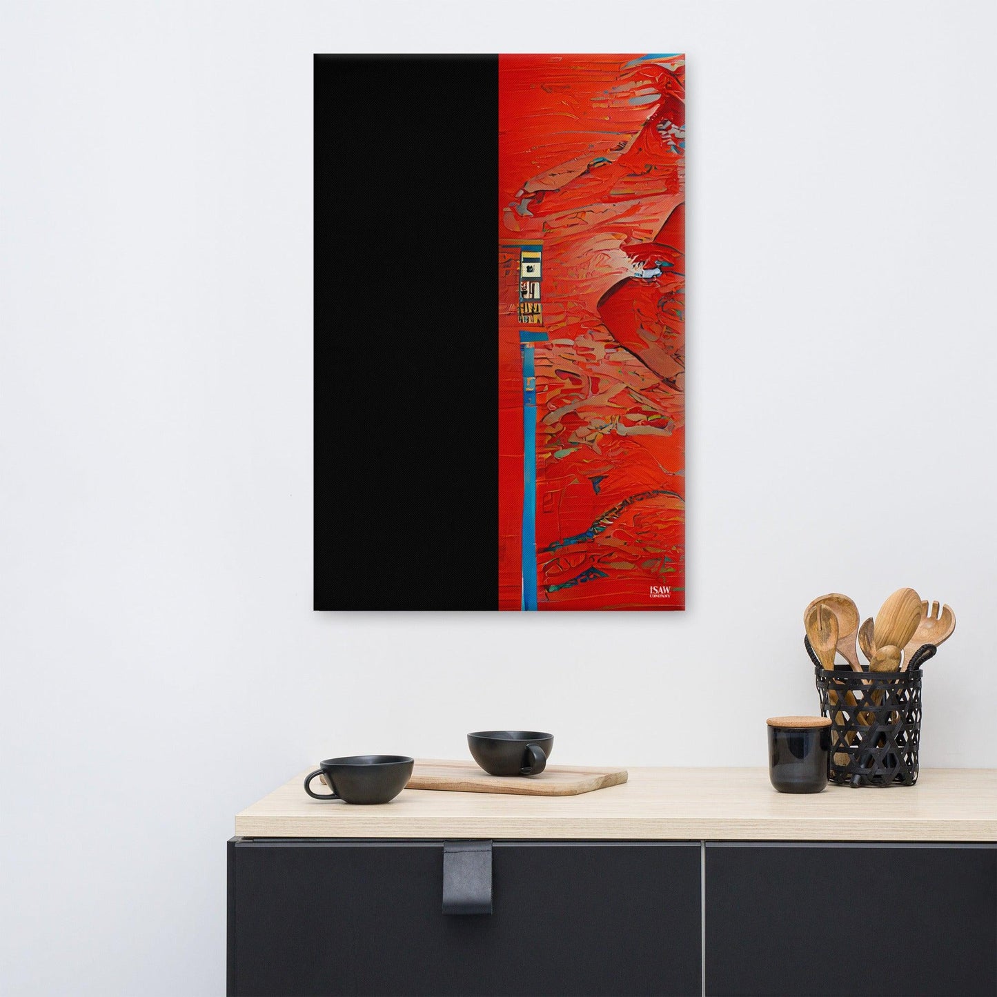 Half Black Half Hónghǎi - Canvas Print - iSAW Company