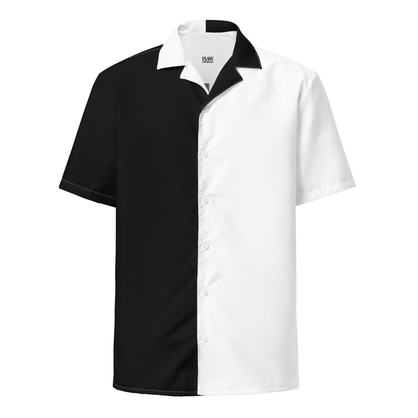 Half Black Half White - Unisex Button Shirt - iSAW Company