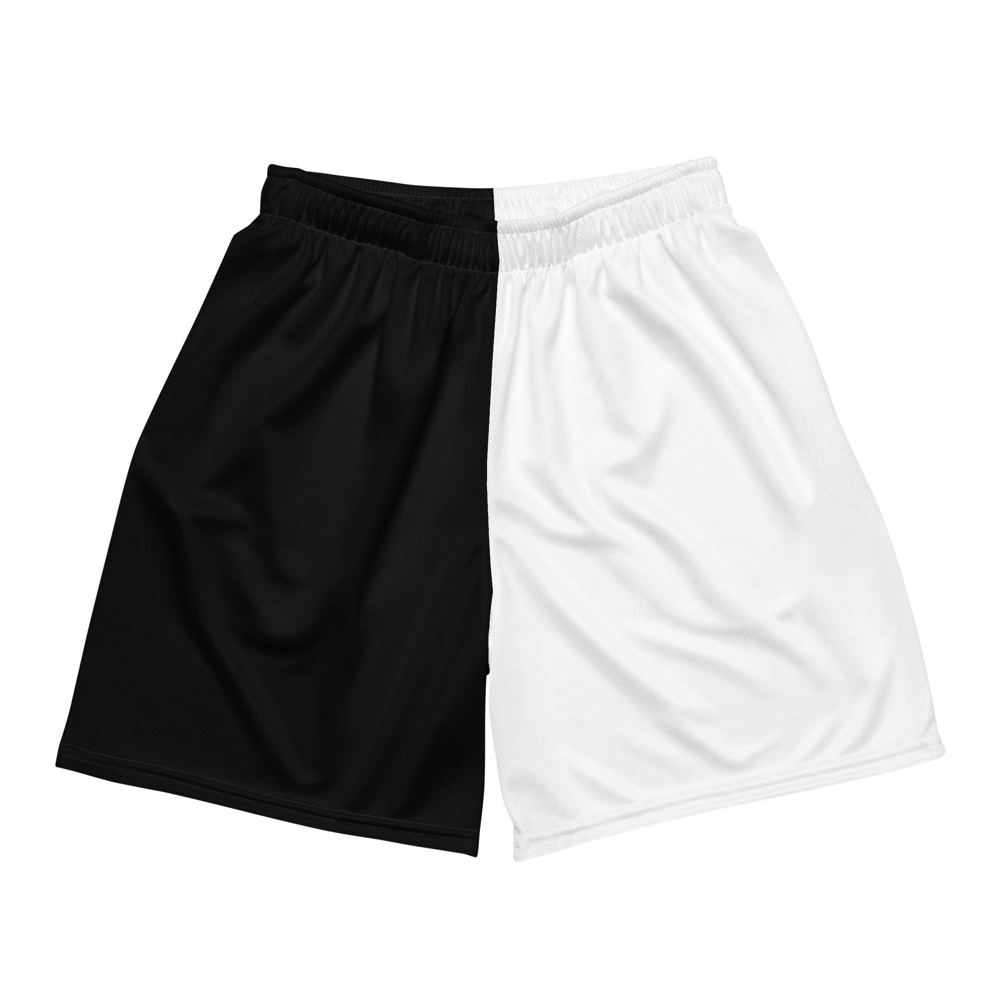 Half Black Half White - Unisex Mesh Shorts - iSAW Company