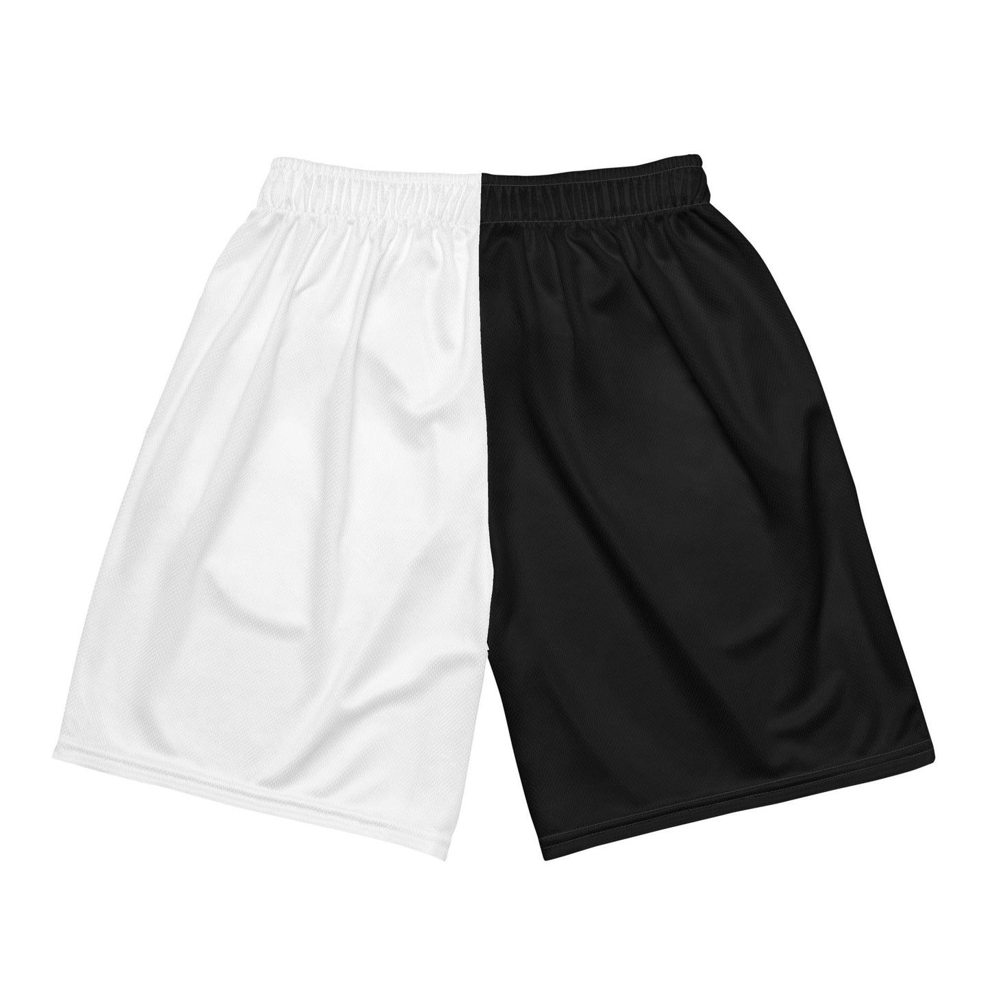 Half Black Half White - Unisex Mesh Shorts - iSAW Company