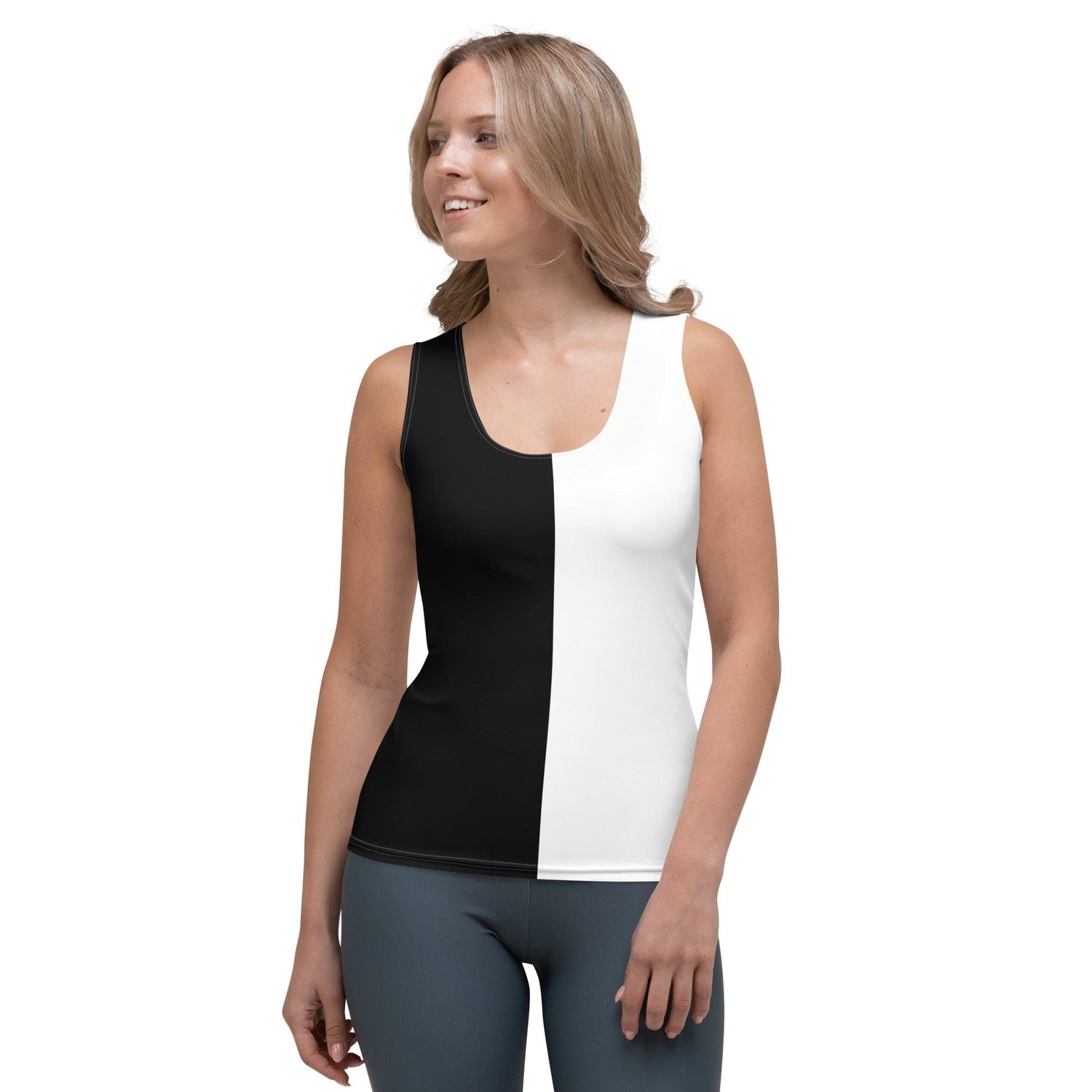 Half Black Half White - Womens Tank Top - iSAW Company