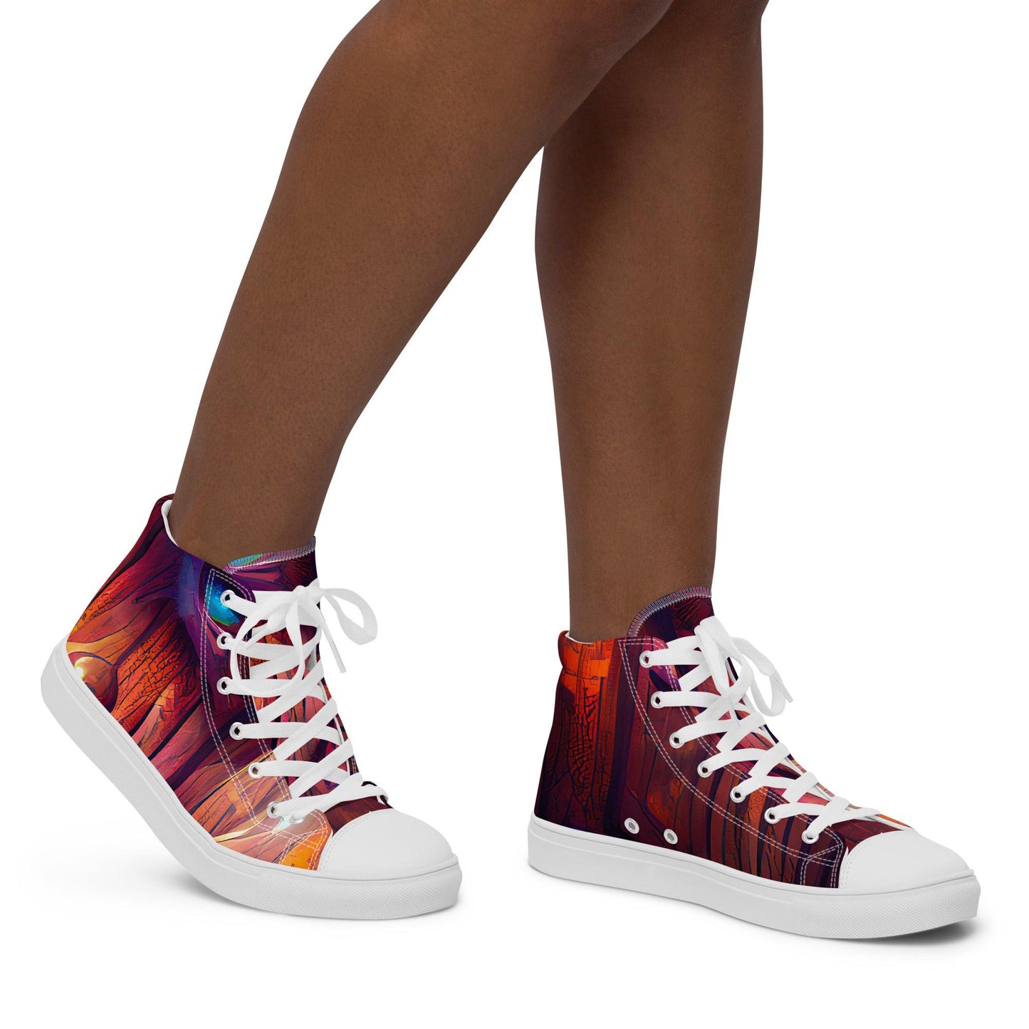 Hardwood - Womens High-Top Canvas Shoes - iSAW Company