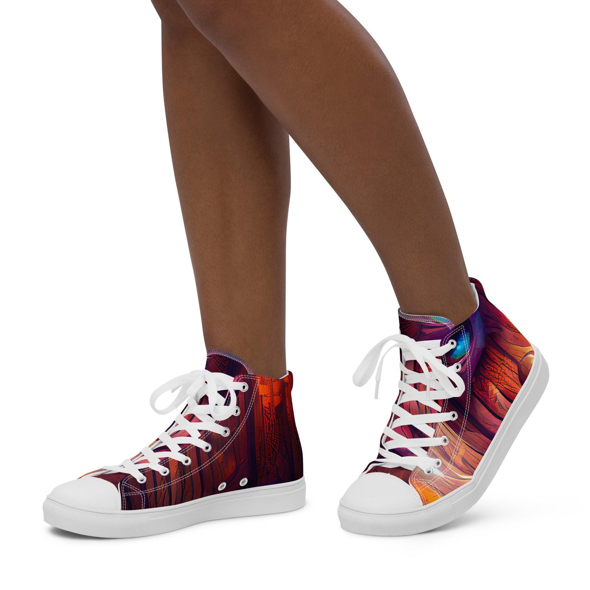 Hardwood - Womens High-Top Canvas Shoes - iSAW Company