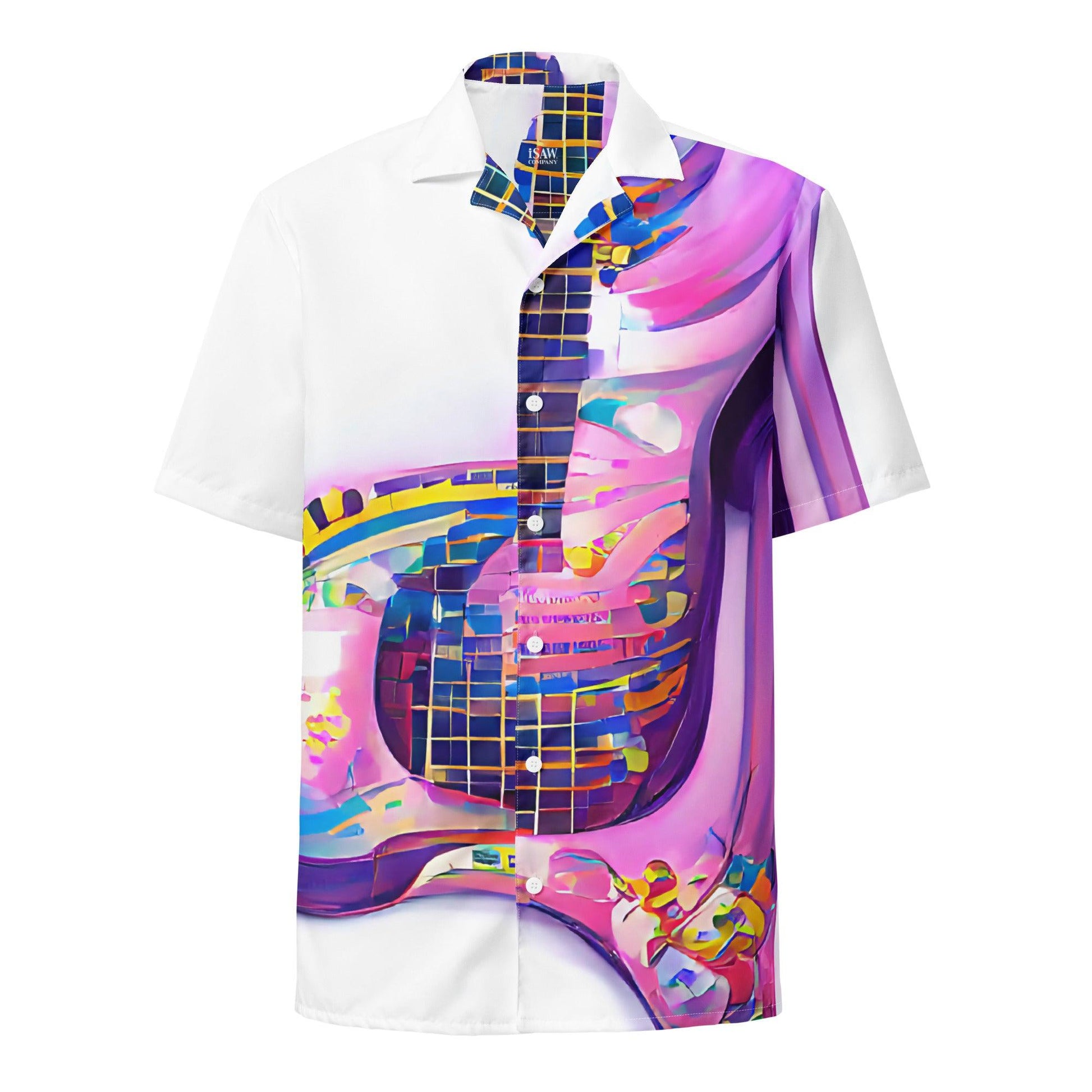 Hippie Guitar - Unisex Button Shirt - iSAW Company