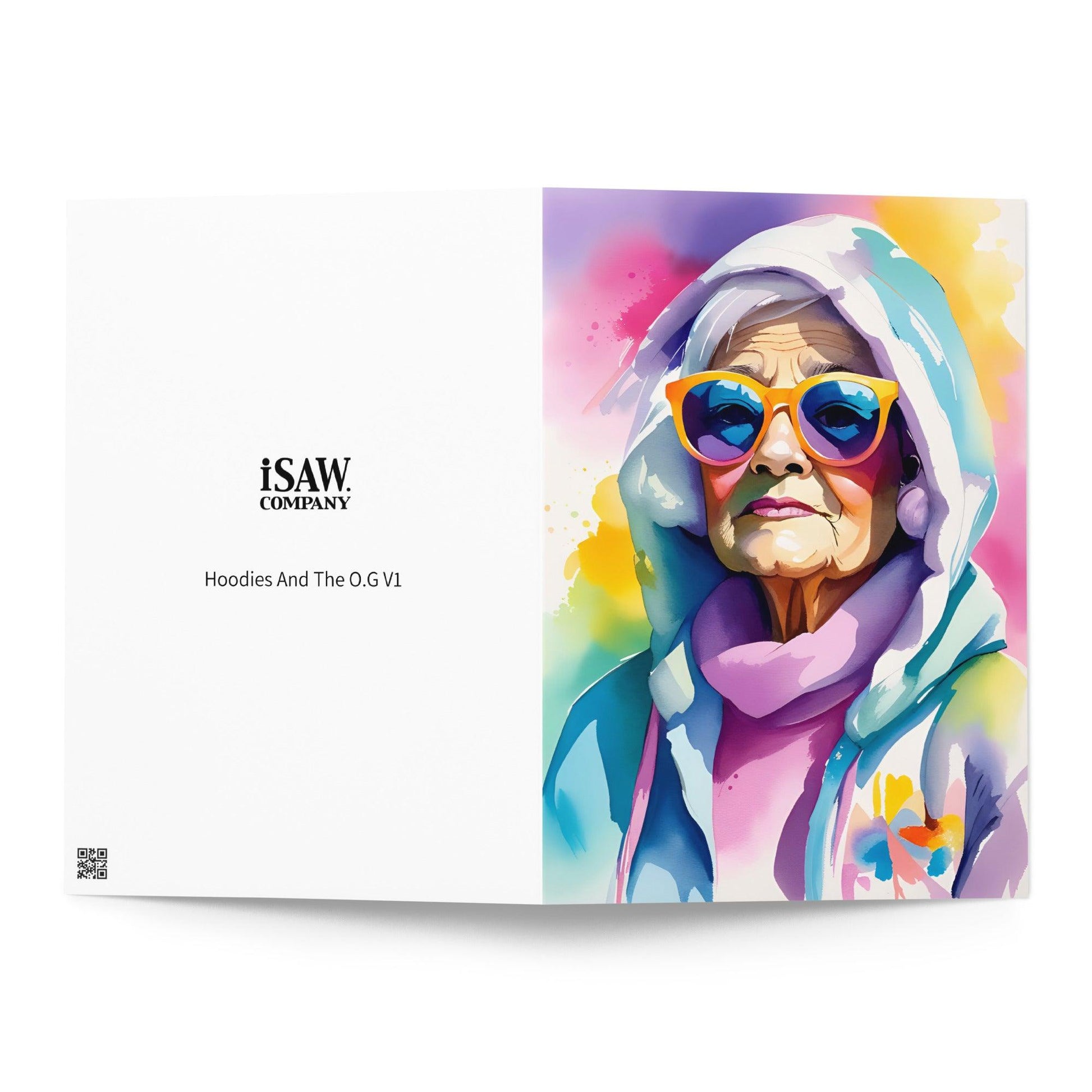Hoodies And The O.G V1 - Note Card - iSAW Company