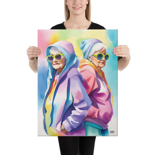 Hoodies And The O.G V2 - Canvas Print - iSAW Company