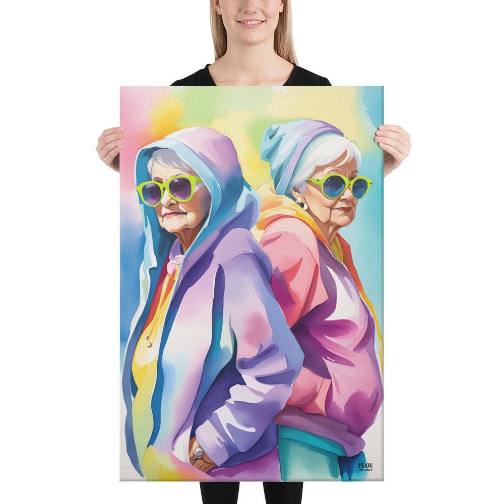 Hoodies And The O.G V2 - Canvas Print - iSAW Company