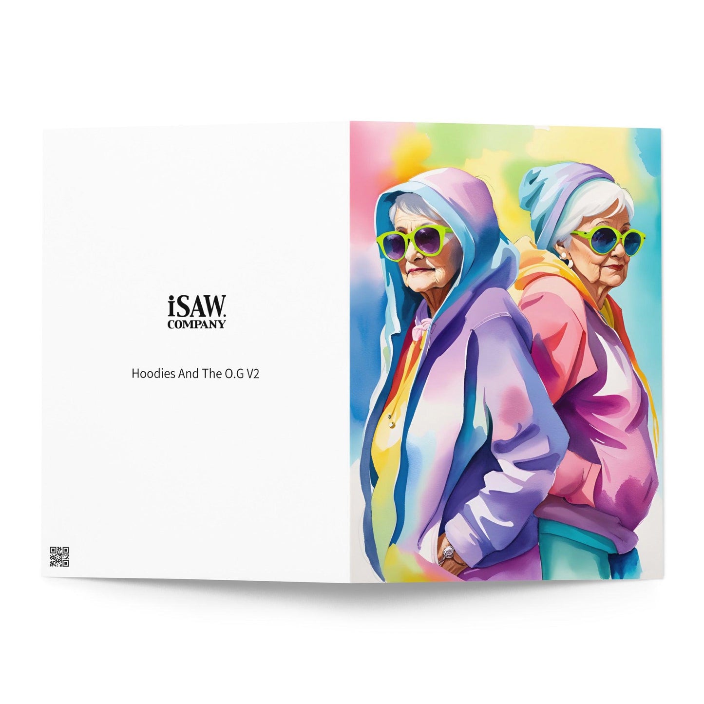 Hoodies And The O.G V2 - Note Card - iSAW Company