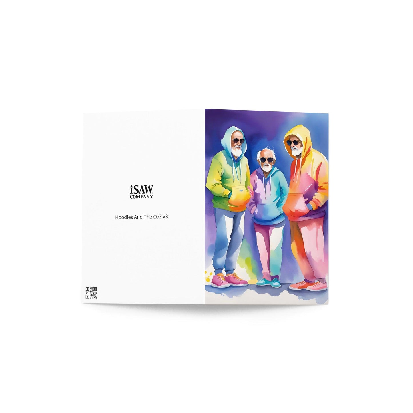 Hoodies And The O.G V3 - Note Card - iSAW Company