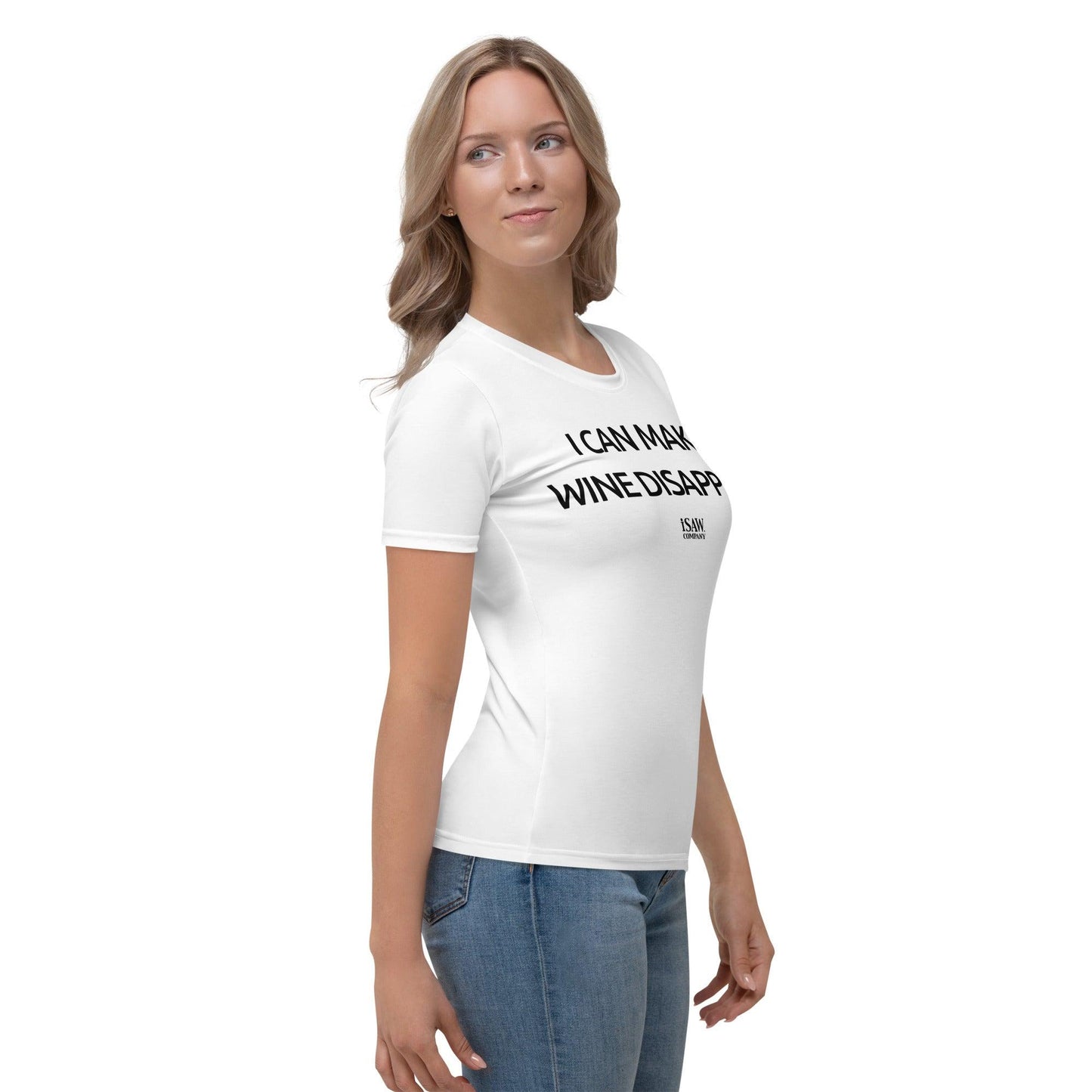 I Can Make Wine Disappear - Womens White T-Shirt - iSAW Company