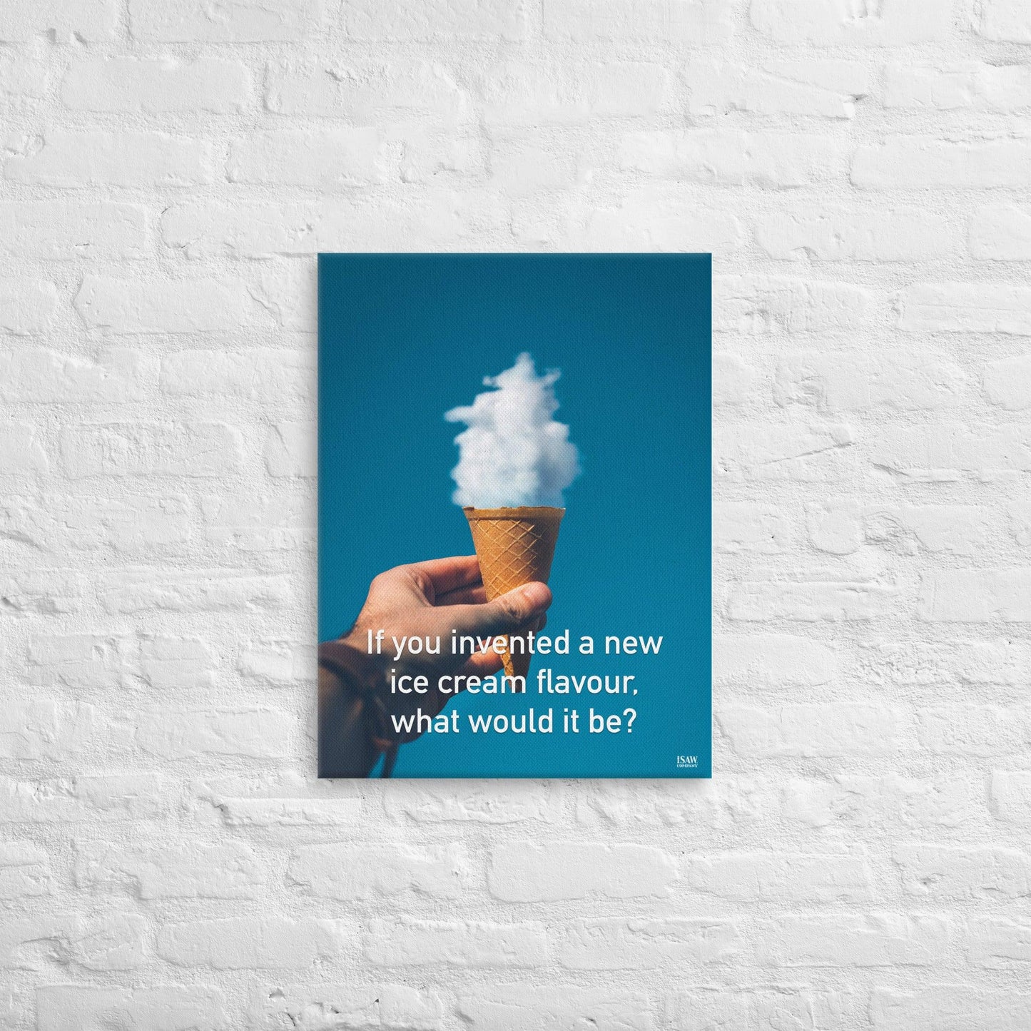 If You Invented A New Ice Cream Flavour What Would It Be - Canvas Print - iSAW Company