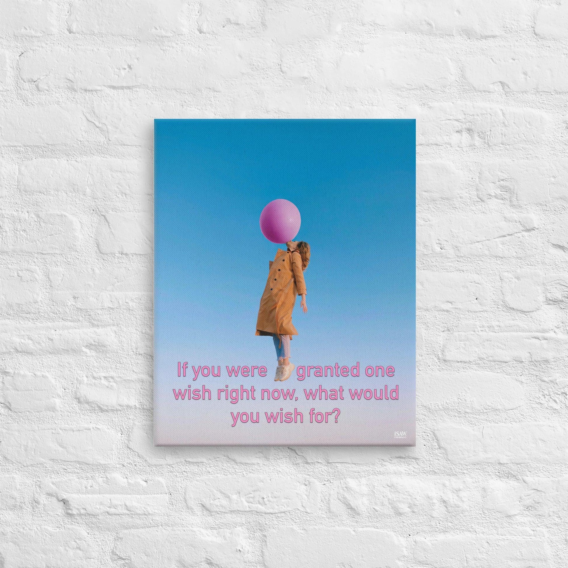 If You Were Granted One Wish - Canvas Print - iSAW Company