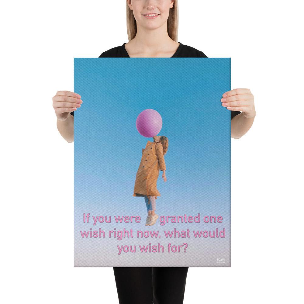 If You Were Granted One Wish - Canvas Print - iSAW Company