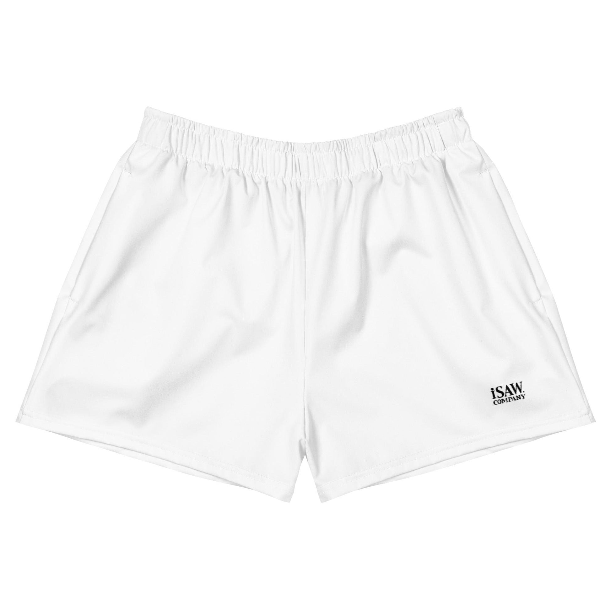 iSAW Womens White Athletic Shorts - iSAW Company