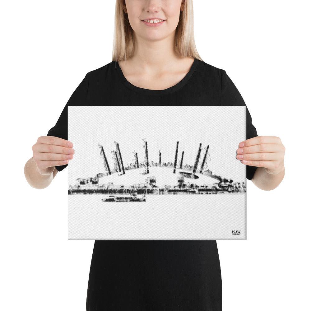 London O2 Arena - Canvas Print - iSAW Company