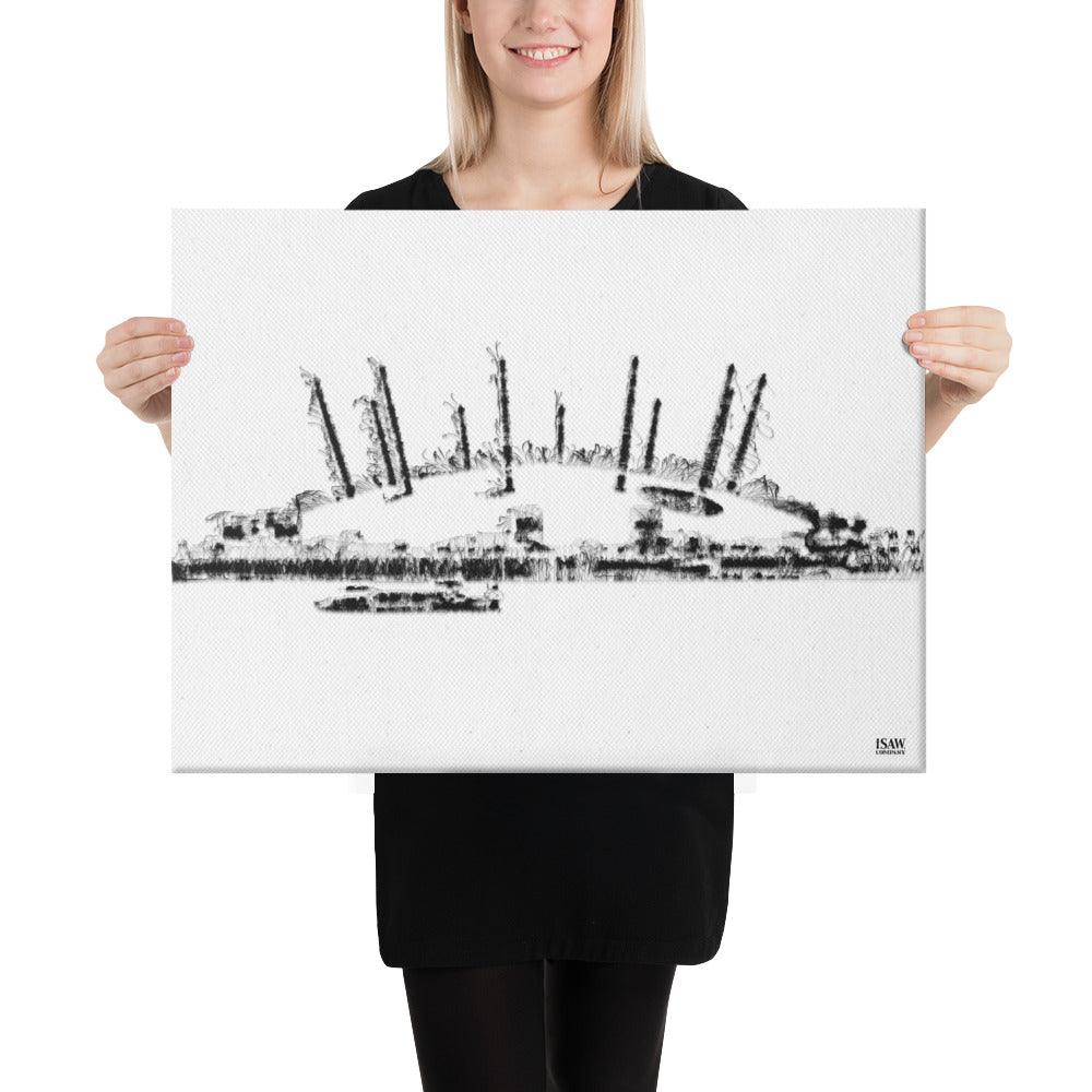 London O2 Arena - Canvas Print - iSAW Company