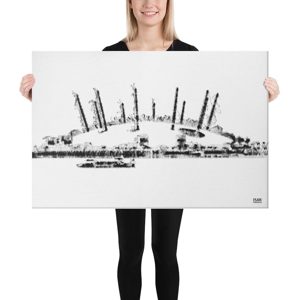 London O2 Arena - Canvas Print - iSAW Company