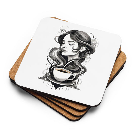 Love Coffee - Cork Back Coaster - iSAW Company