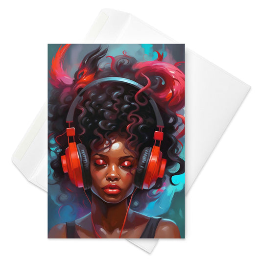 Medusa And Her Music - Note Card - iSAW Company