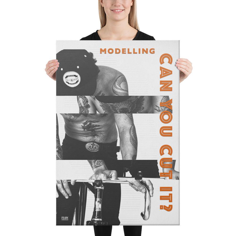 Modelling Can You Cut It - Canvas Print - iSAW Company