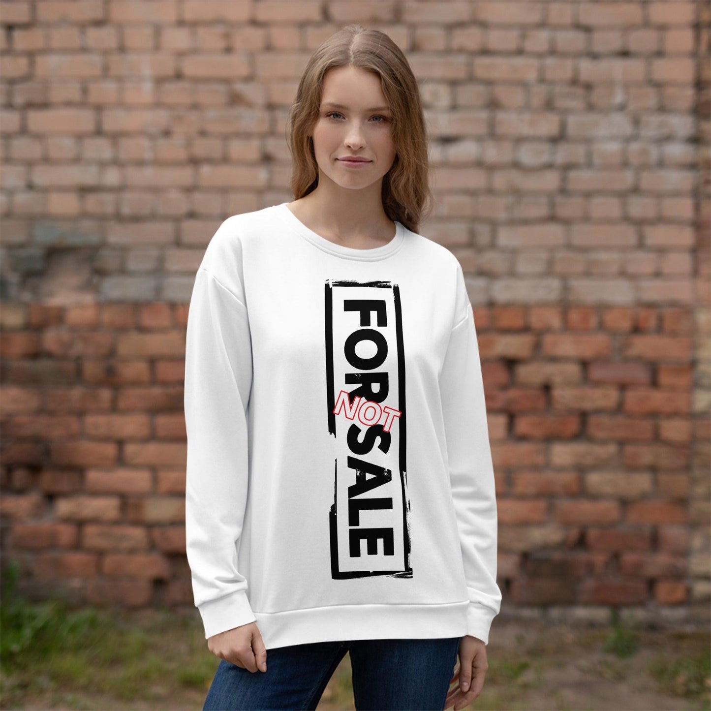 Not For Sale Black Stamp - Unisex Sweatshirt - iSAW Company