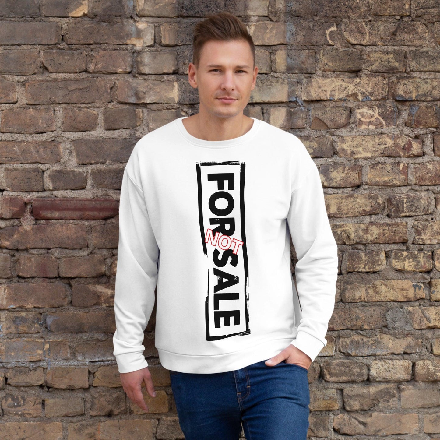Not For Sale Black Stamp - Unisex Sweatshirt - iSAW Company