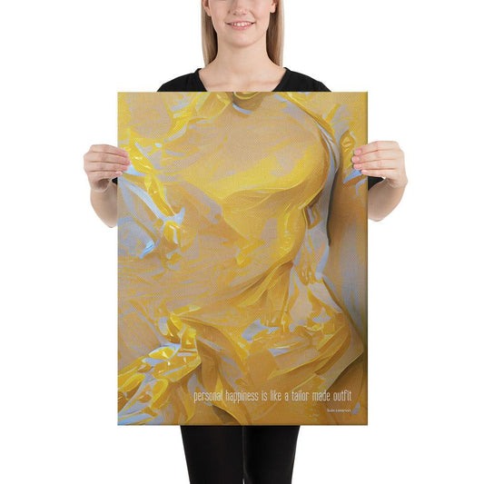 Personal Happiness Is Like A Tailor Made Outfit - Canvas Print - iSAW Company
