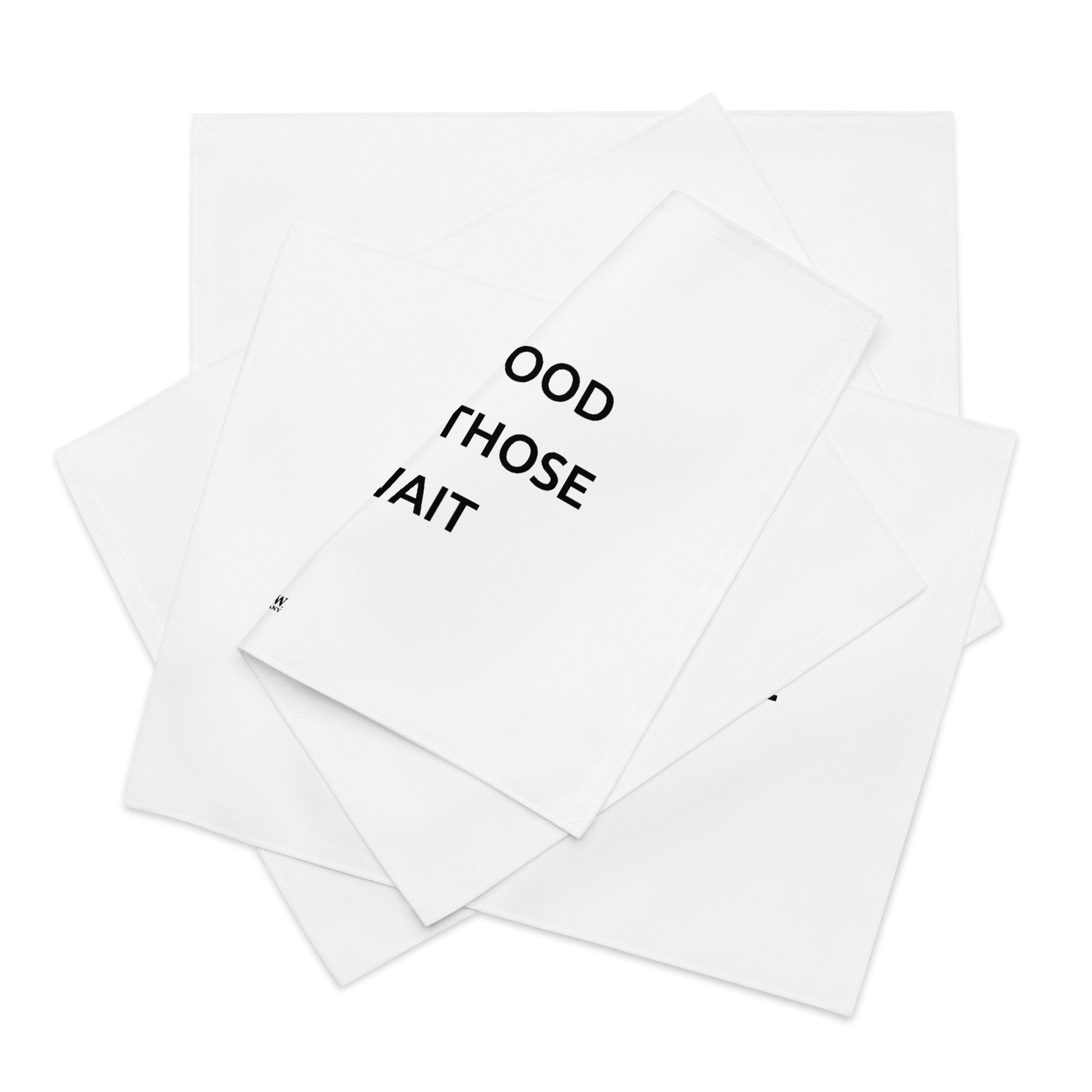 The Best Food Comes To Those Who Wait - White Placemat Set - iSAW Company