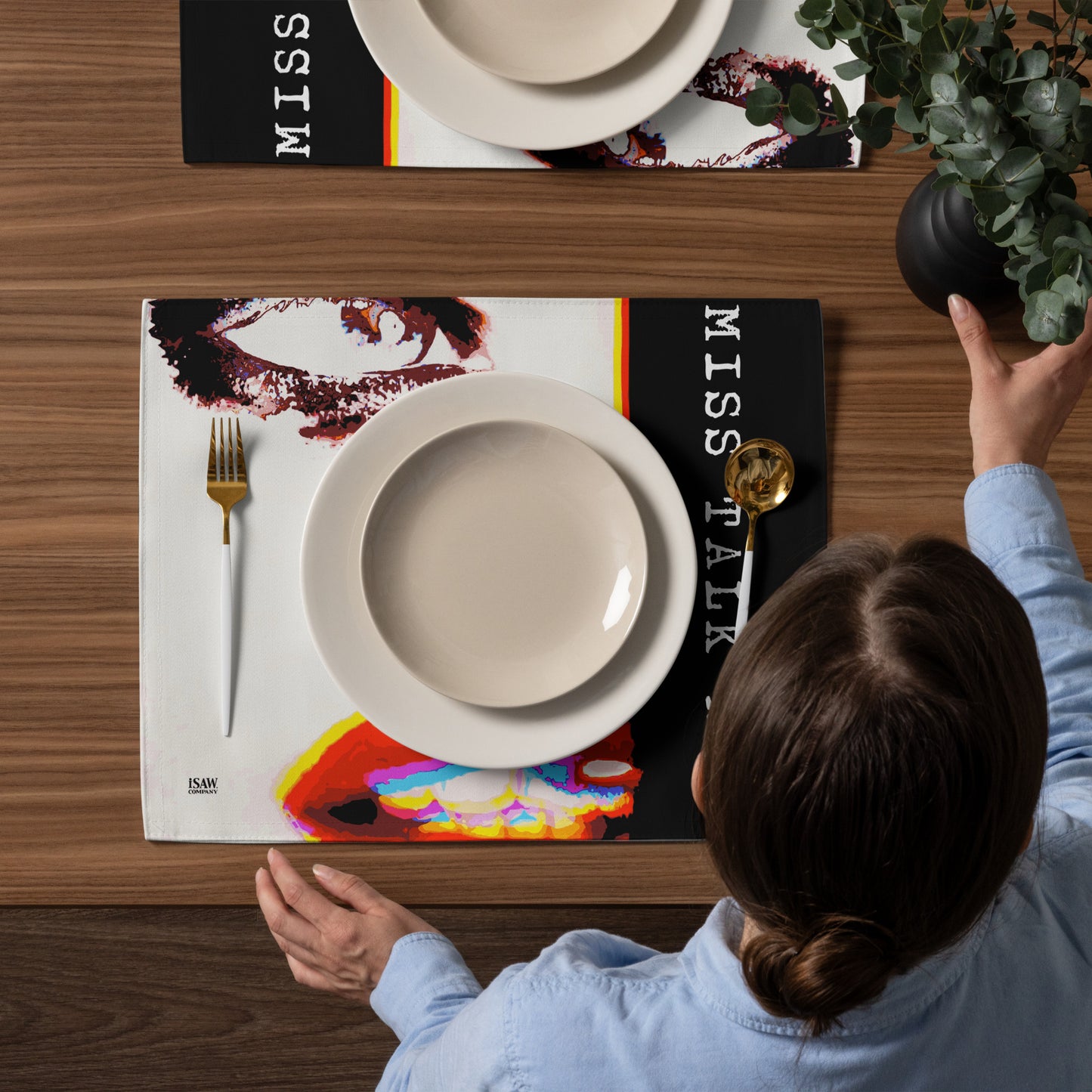 Miss Talk A Lot - Placemat Set - iSAW Company