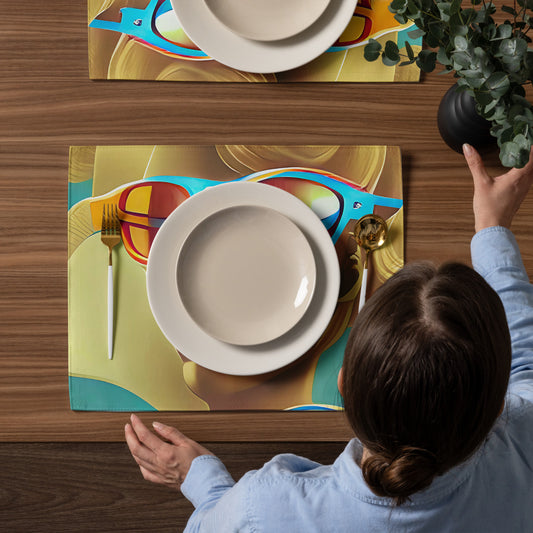 Retro Cool Blue - Placemat Set - iSAW Company