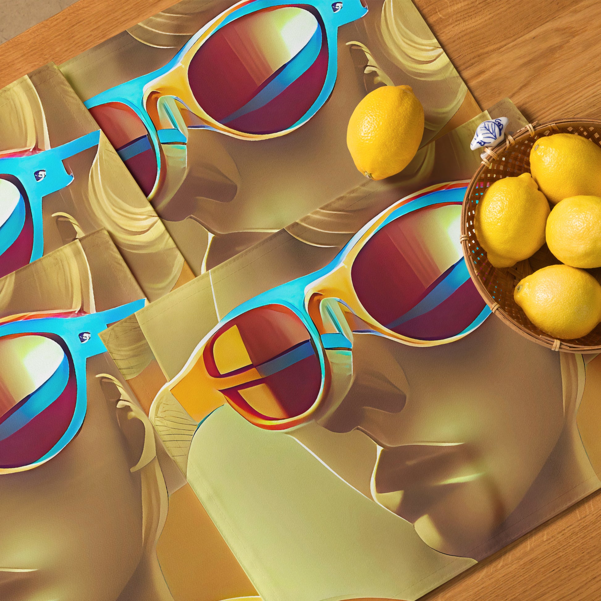 Retro Cool Orange - Placemat Set - iSAW Company