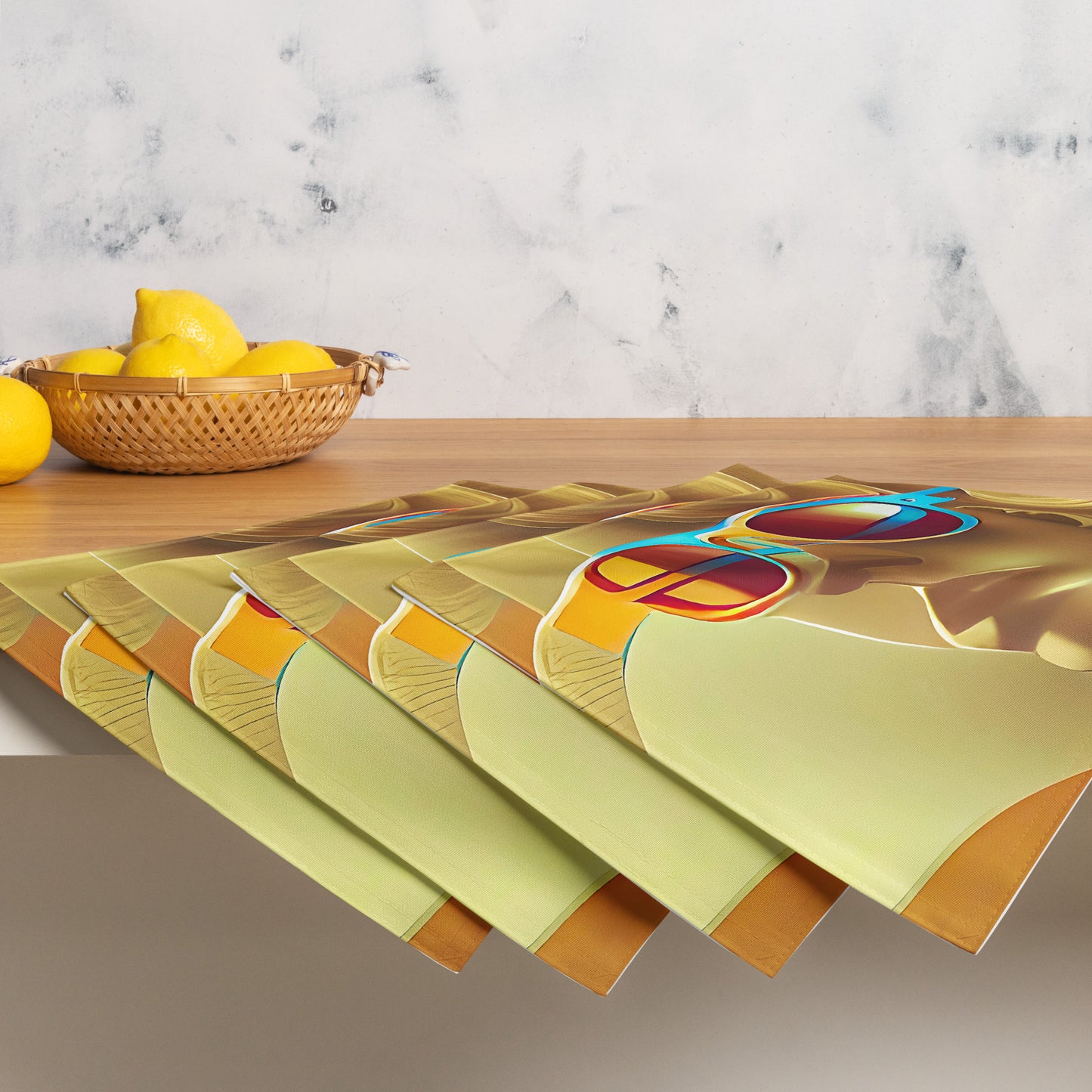 Retro Cool Orange - Placemat Set - iSAW Company