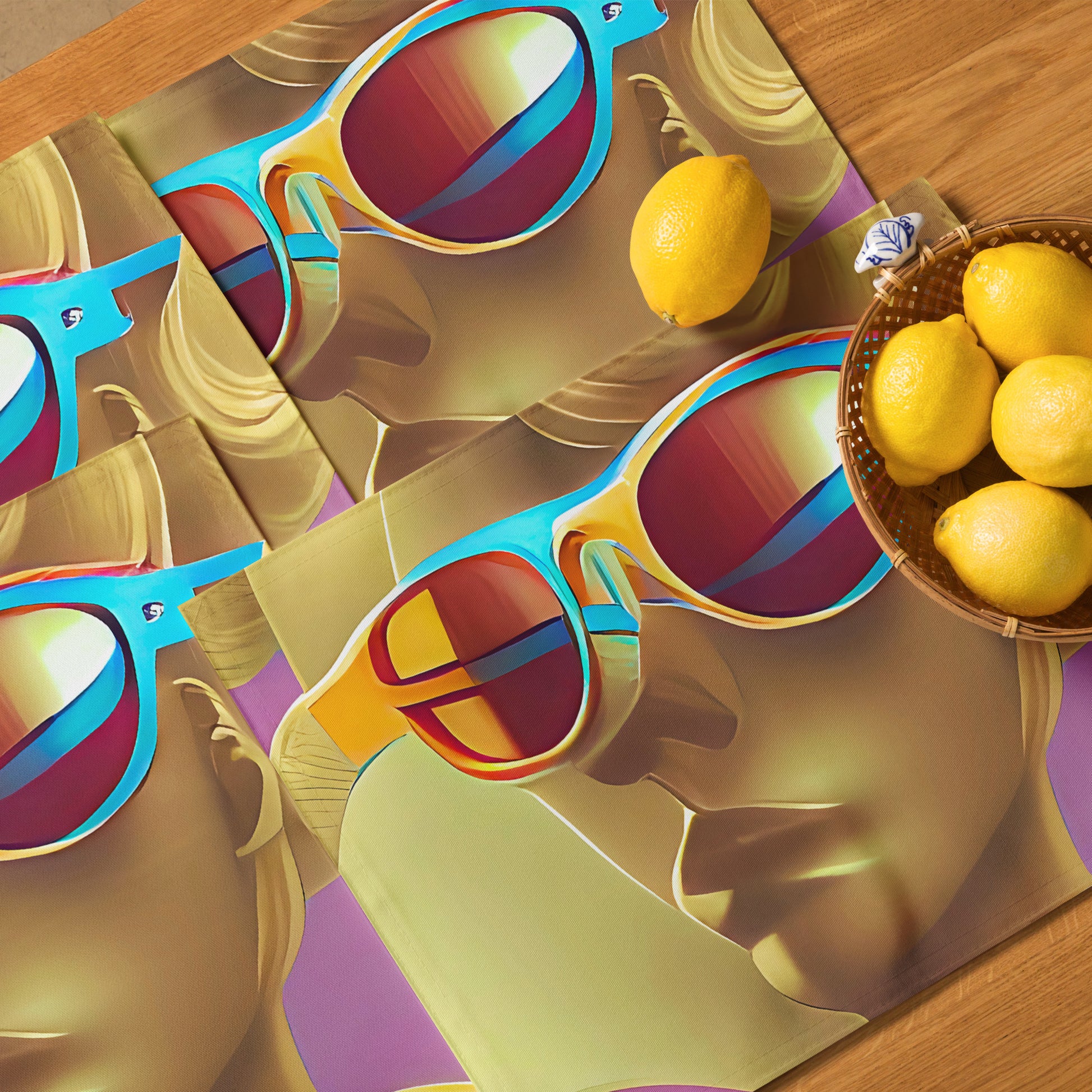 Retro Cool Pink - Placemat Set - iSAW Company