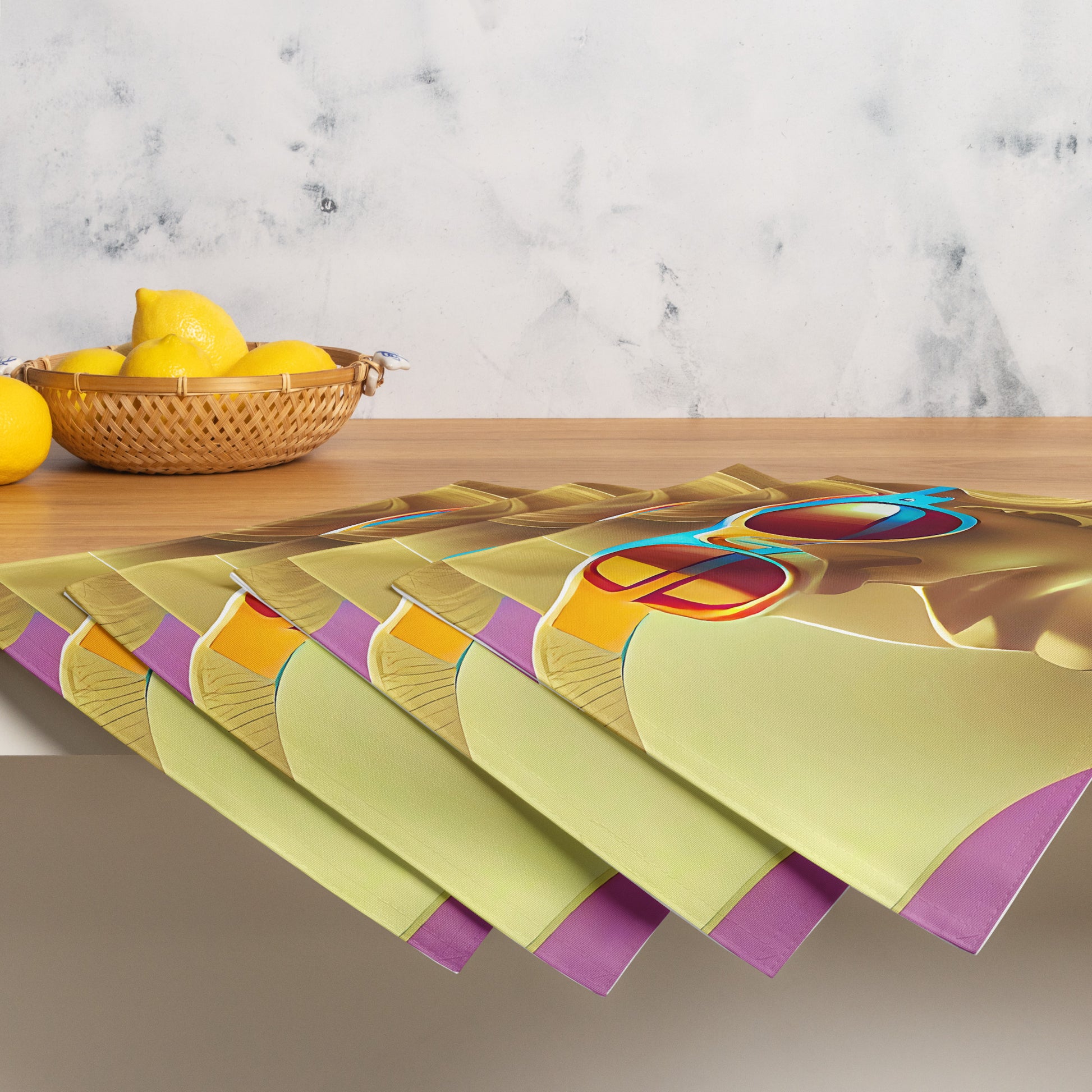 Retro Cool Pink - Placemat Set - iSAW Company