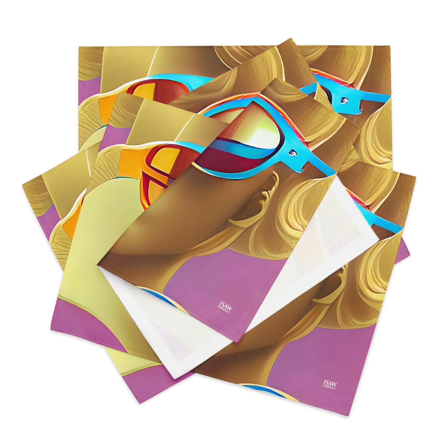 Retro Cool Pink - Placemat Set - iSAW Company