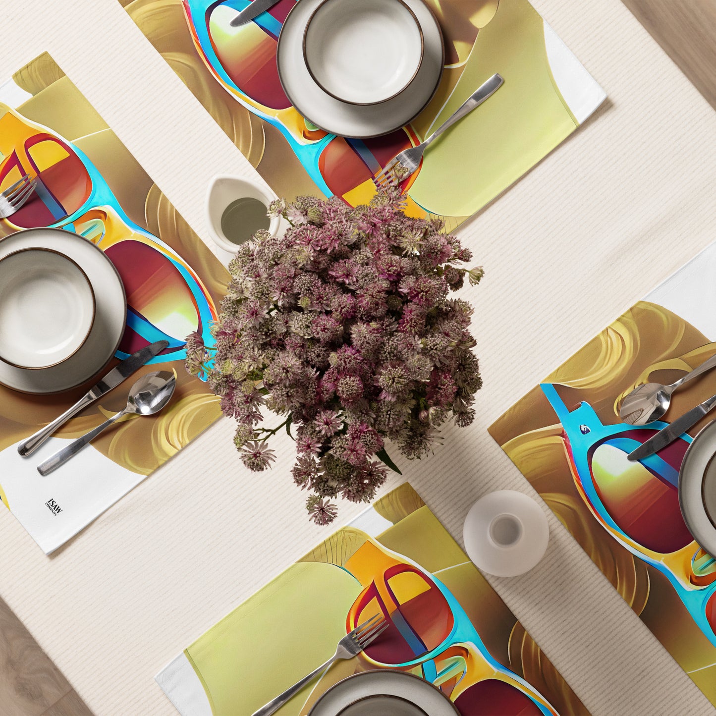 Retro Cool White - Placemat Set - iSAW Company