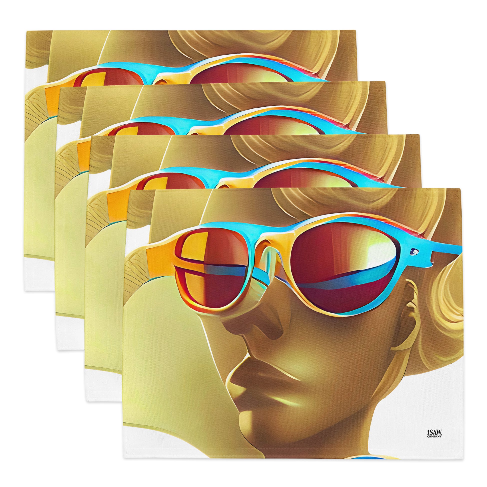 Retro Cool White - Placemat Set - iSAW Company