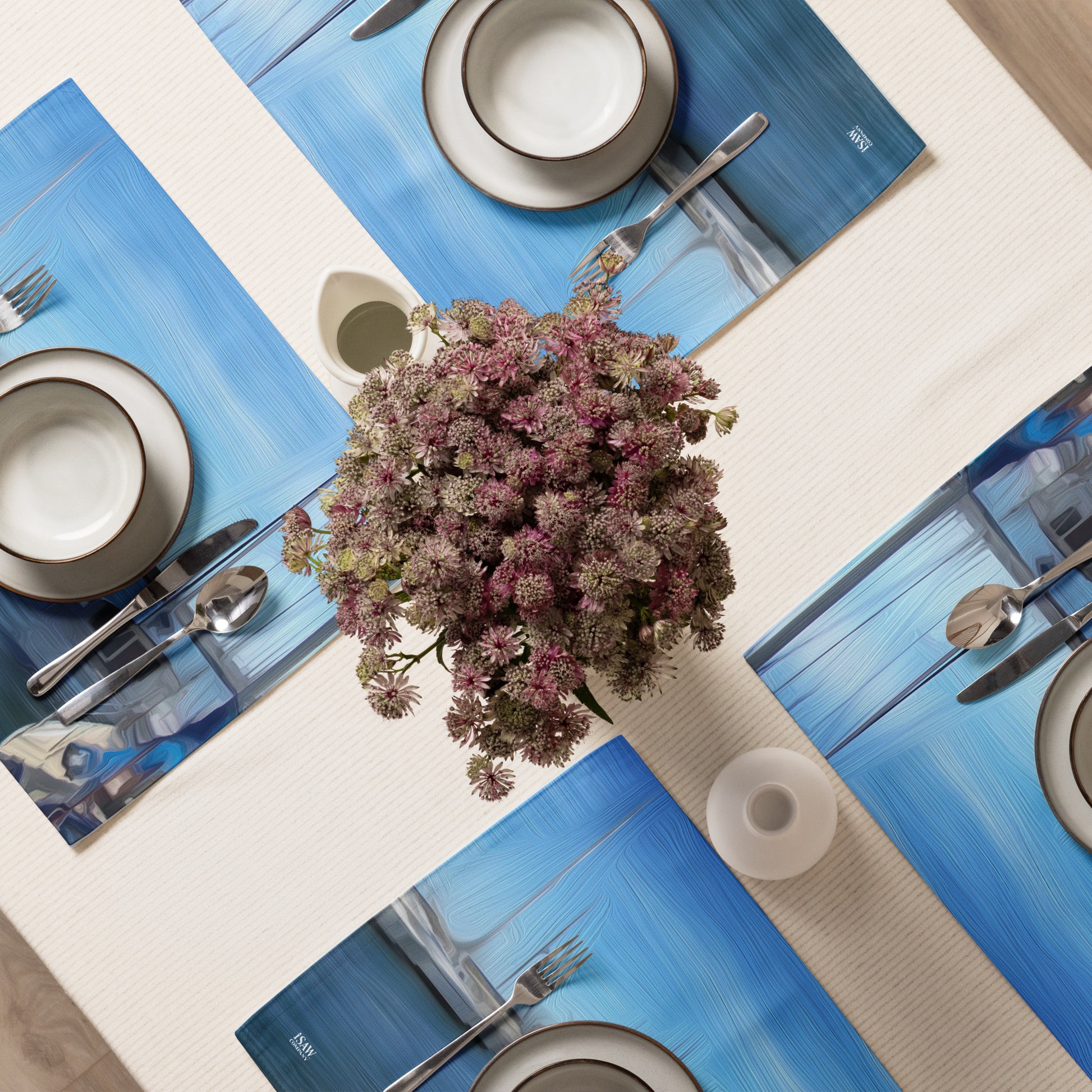 The Sleeping Yachts (at Morning) - Placemat Set - iSAW Company