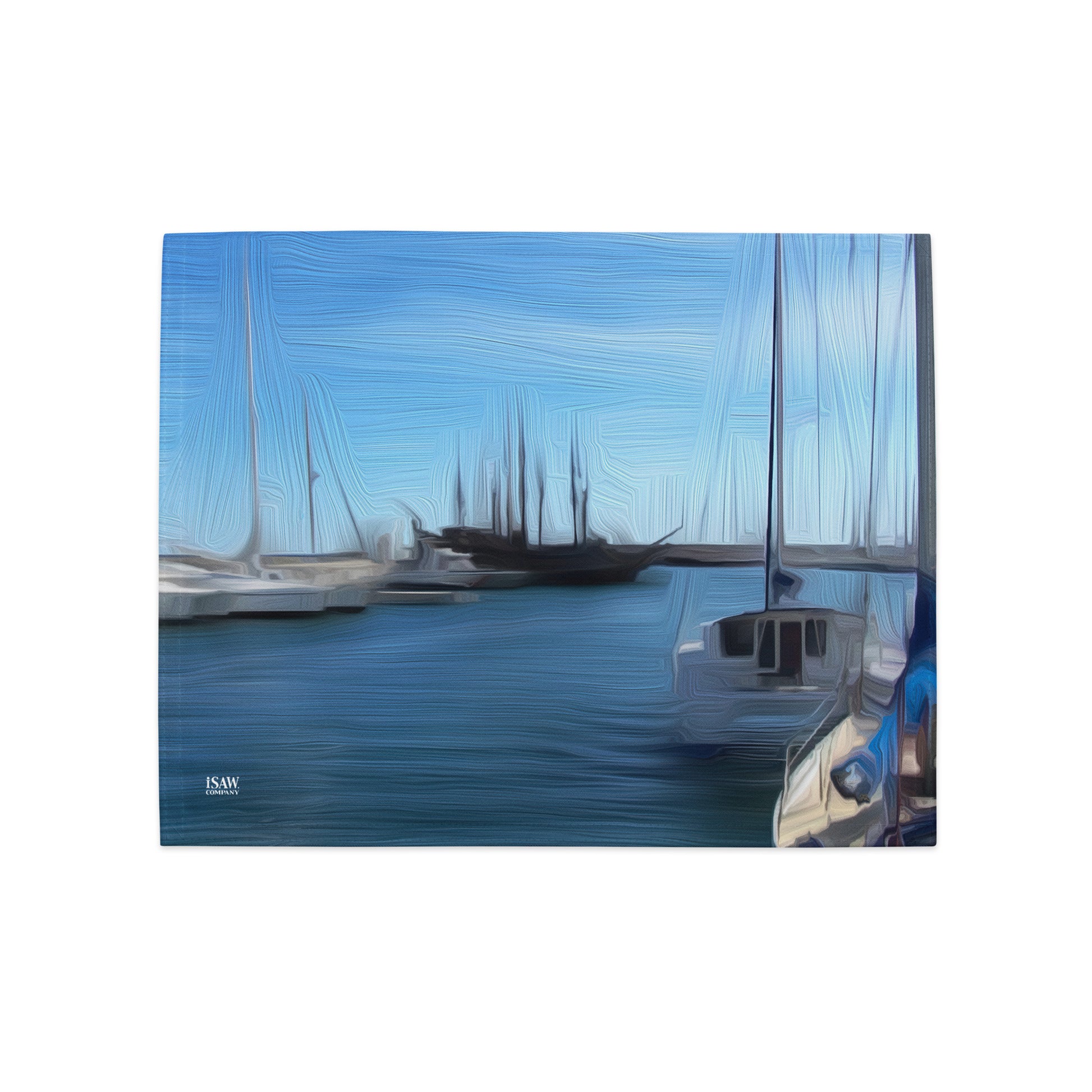 The Sleeping Yachts (at Morning) - Placemat Set - iSAW Company
