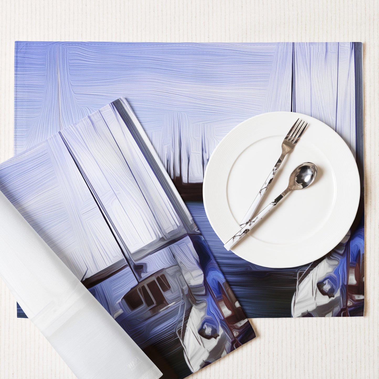 The Sleeping Yachts (at Afternoon) - Placemat Set - iSAW Company