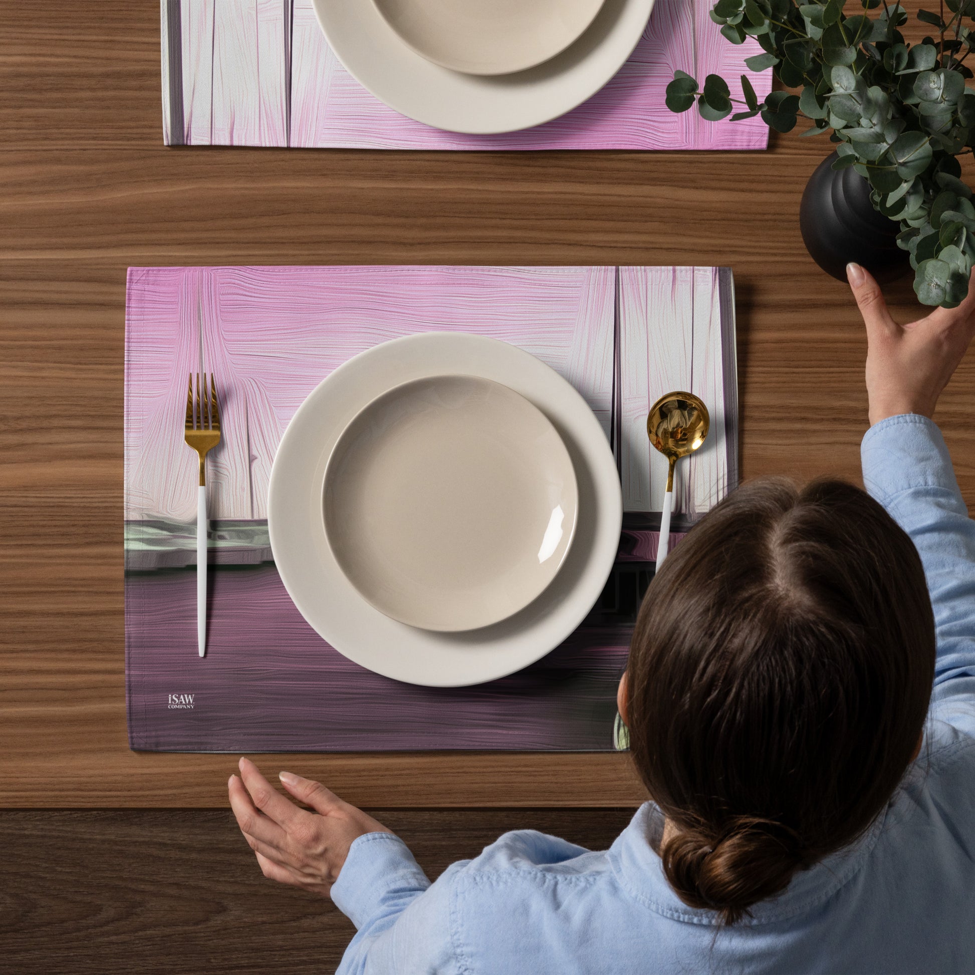 The Sleeping Yachts (at Evening) - Placemat Set - iSAW Company